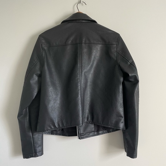 No Boundaries Faux Leather Motorcycle Jacket - Picture 12 of 12